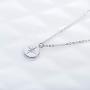 S.Leaf Gold Necklaces for Women Coin Necklace Starburst Pendant Sterling Silver Necklace