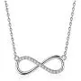 Aria Belle Infinity Forever Heart Love Cubic Zirconia Platinum Plated Pendant Necklaces for Women Aria Belle Infinity Forever Heart Love Cubic Zirconia Platinum Plated Pendant Necklaces for Women