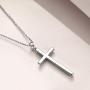 Cross Pendant Necklace for Women Men Sterling Silver I Can Do All Things Through Christ who Strengthen Me Inspirational Christian Gifts for Girls Boys 18