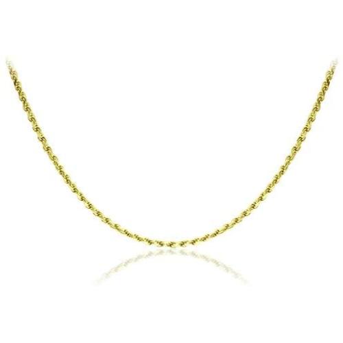 Michael Zweig 925 Sterling Silver Necklace for Women - Diamond Cut Sterling Silver Rope Chain Necklace | 2.0 mm Thickness with Spring Ring, Italy Tag