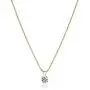 Jewelili 10k Yellow Gold 1 1/2 cttw Round Swarovski Zirconia Pendant Necklace and Earrings Set Jewelili 10k Yellow Gold 1 1/2 cttw Round Swarovski Zirconia Pendant Necklace and Earrings Set