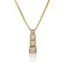 Vanbelle 18K Gold Plated Jewelry Geometric Pendant Necklace with Cubic Zirconia Stones for Women and Girls