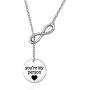 BEKECH Infinity and You are My Person Infinity Lariat Y Necklace Greys Anatomy Best Friend Necklace Friendship Jewelry BFF Gift Sister Gift