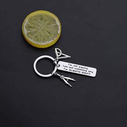 AKTAP Funny Engineer Gift Architect Keychain I’m Not Arguing I Am Just Explaining Why I’m Always Right Graduation Jewelry for Engineering Student Mechanical Engineer