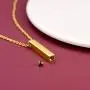 FaithHeart Cremation Urn Necklace, Women Men Stainless Steel/Gold Plated Memento Jewelry, Pet Ashes/Perfume/Pill Keepsake Waterproof Pendant Necklace for Memory- Customize Available