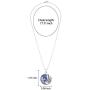 Majitangcun Womens Peacock Pendant Necklace, Crystal Necklace Gemstone Healing Chakra Necklace, Lucky Gift for Women and Girls, Matched with Stainless Steel Chain Strap Gift Box