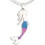Mermaid Necklace – Cute Mermaid Gift Charm for Women, Girls & Teens – “Mermaid at Heart” Message Card