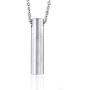 ZDBDH Personalized Memorial Keepsake Bereavement Gift Brushes Stainless Steel Bar Cylinder Cremation Pendant Necklace Loss of Dad Mom Pet Necklace for Pet Human Ashes,Free Chain 20'' ZDBDH Personalized Memorial Keepsake Bereavement Gift Brushes Stainless Steel Bar Cylinder Cremation Pendant Necklace Loss of Dad Mom Pet Necklace for Pet Human Ashes,Free Chain 20''