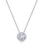 14k Gold Plated Swarovski Zirconia Necklace 925 Sterling Silver Necklaces for Women Bezel-Set Solitaire Tiny Zirconia from Swarovski Dot Choker Necklace Jewelry Gifts for Women