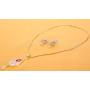 Touchstone Indian Bollywood Contemporary Stylish Designer Jewelry Pendant Set in Colorful Gold and Silver Tone for Women.