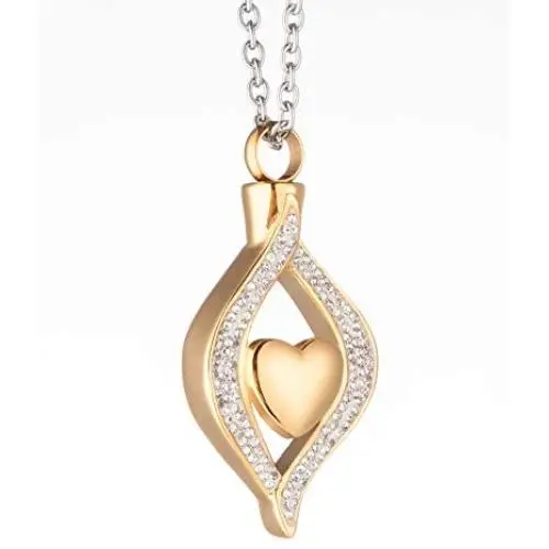 Cremation Jewelry Ashes Keepsake Urn Pendant for Human Premium Stainless Steel Personalized Charming Double Rose Gold Heart Memorial Gifts Necklace Chains for Women Men (Rose Gold) Cremation Jewelry Ashes Keepsake Urn Pendant for Human Premium Stainless Steel Personalized Charming Double Rose Gold Heart Memorial Gifts Necklace Chains for Women Men (Rose Gold)