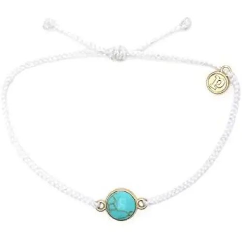 Pura Vida Rose Gold/Gold Riviera Stone Bezel Braided Bracelet Plated Charm Adjustable Band Waterproof Pura Vida Rose Gold/Gold Riviera Stone Bezel Braided Bracelet Plated Charm Adjustable Band Waterproof