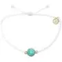 Pura Vida Rose Gold/Gold Riviera Stone Bezel Braided Bracelet Plated Charm Adjustable Band Waterproof Pura Vida Rose Gold/Gold Riviera Stone Bezel Braided Bracelet Plated Charm Adjustable Band Waterproof