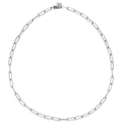 W WOOGGE Chain 4mm 5mm 8mm Necklace Link Chain - Paperclip Oval Link Chain Necklace - 14'' 16'' 18'' 20'' 22''