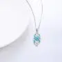 YFN Irish Celtic Knot Created Opal Pendant Necklace Infinity Love Sterling Silver CZ Jewelry 18'' YFN Irish Celtic Knot Created Opal Pendant Necklace Infinity Love Sterling Silver CZ Jewelry 18''