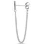 Highstreet .925 Sterling Silver dangling drop chain earrings for women | elegant design | hypoallergenic | light and easy on the ear for all day use