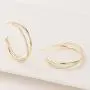 14K Gold Hoop Earrings For Women Open Hoops For Girls Lightweight Chunky Hoop Earrings Fashion Jewelry