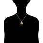JADMIRE 14K Yellow Gold Plated Sterling Silver Swarovski Zirconia Zodiac Stars Pendant Necklace, 18''