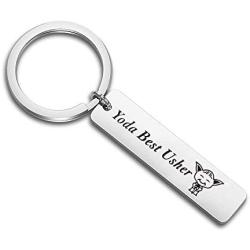 SEIRAA Usher Gift Best Usher Keychain Thank You Gift for Best Men Wedding Jewelry