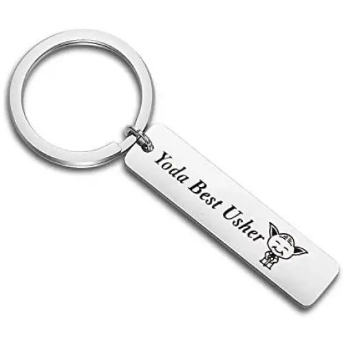 SEIRAA Usher Gift Best Usher Keychain Thank You Gift for Best Men Wedding Jewelry SEIRAA Usher Gift Best Usher Keychain Thank You Gift for Best Men Wedding Jewelry