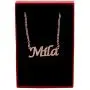 Mila Name Necklace 18ct Rose Gold Plated Personalized Dainty Necklace - Jewelry Gift Women, Girlfriend, Mother, Sister, Friend, Gift Bag & Box