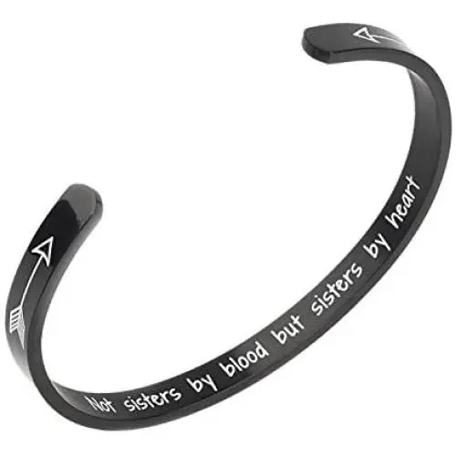 Inspirational Bracelet for Women Girls Mantra Cuff Bangle Engraved Personalized Friendship Cuff Bracelet for Sister Best Friend Birthday Graduation Gift Inspirational Bracelet for Women Girls Mantra Cuff Bangle Engraved Personalized Friendship Cuff Bracelet for Sister Best Friend Birthday Graduation Gift