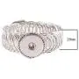 My Prime Gifts Snap Jewelry Wrap Coil Bracelet One Size Fits Band fits 18-20mm Ginger Style Charms By My Prime Gifts My Prime Gifts Snap Jewelry Wrap Coil Bracelet One Size Fits Band fits 18-20mm Ginger Style Charms By My Prime Gifts