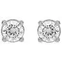 14KT Gold Princess & Round Diamond Accent Earrings (Diamond Quality IJ-I3) By La4ve Diamond Stud Earrings For Women,Kids and Babies | Gift Box Included 14KT Gold Princess & Round Diamond Accent Earrings (Diamond Quality IJ-I3) By La4ve Diamond Stud Earrings For Women,Kids and Babies | Gift Box Included