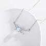 Moonstone Planet Necklace, Universe Interstellar Pendant Necklace for Women 925 Sterling Silver with Rainbow Moonstone Necklace Birthday Mothers Day Space Jewelry Gift for Her Girlfriend Mom Teen