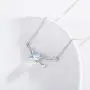 Moonstone Planet Necklace, Universe Interstellar Pendant Necklace for Women 925 Sterling Silver with Rainbow Moonstone Necklace Birthday Mothers Day Space Jewelry Gift for Her Girlfriend Mom Teen