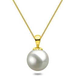 White Japanese AAAA 6-13.5mm Freshwater Cultured Pearl Pendant Necklace 16''/18'' Solitaire Necklace Pendant - Orien Jewelry