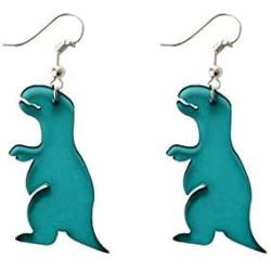 Cute Dinosaur Earrings Jurassic Park T-Rex Dinosaur Drop Earrings For Girls Teens Jewelry gift