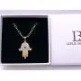 18K Gold Plated Hamsa Hand Pendant Necklace for Women Lucky & Protection Jewelry