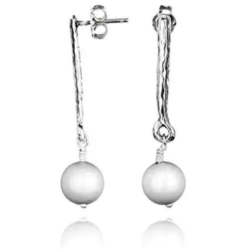 PAZ Creations .925 Sterling Silver Gemstone Drop Stick Earrings PAZ Creations .925 Sterling Silver Gemstone Drop Stick Earrings