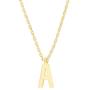 PAVOI 14K Gold Plated Initial Necklace | Letter Necklaces for Women