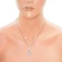 Sterling Silver Pineapple Necklace Pendant with 18'' Box Chain