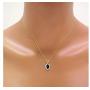 RYLOS Jewelry For Women 14K Yellow Gold Birthstone Jewelry Ring, Earring & Pendant Necklace Gemstone & Genuine Diamonds 6X4MM Birthstone Womens Jewelry Matching Friendship Gold Jewelry For Women