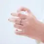 LGSY 925 Sterling Silver Double Heart Rings for Women Infinity Love Promise Thin Rings for Jewelry Gift