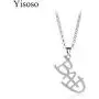 Davitu New Jewelry Michael Jackson English Letter Bad Necklace MJ Bad Logo Pendant for Men and Women Fans XL087 - (Metal Color: Silver) Davitu New Jewelry Michael Jackson English Letter Bad Necklace MJ Bad Logo Pendant for Men and Women Fans XL087 - (Metal Color: Silver)