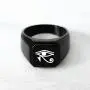 TIONEER Stainless Steel Signet Biker Rings for Men, Egyptian Symbol Square Flat Top (Black, Gold, Silver), Size 7-16 TIONEER Stainless Steel Signet Biker Rings for Men, Egyptian Symbol Square Flat Top (Black, Gold, Silver), Size 7-16