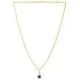 Efulgenz 14K Gold Plated Blue Star Cubic Zirconia Pendant Necklace and Earrings Jewelry Set for Women Girls Brides Bridesmaids