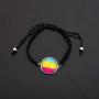 LBSBO LGBT Adjustable Bracelet Rainbow Gay & Lesbian Pride Bracelet Bisexual Pride Bracelet Transgender Pride Bracelet