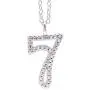 Paialco 925 Sterling Silver Fancy Number 0~9 Script Pendant Necklace Cubic Zirconia Jewelry Paialco 925 Sterling Silver Fancy Number 0~9 Script Pendant Necklace Cubic Zirconia Jewelry