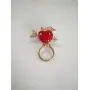 PANGRUI Delicate Crystal Rhinestone Red Apple with Arrow Magnet Brooch Magnetic Eyeglass Holder PANGRUI Delicate Crystal Rhinestone Red Apple with Arrow Magnet Brooch Magnetic Eyeglass Holder