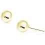 SOLIDGOLD - 14 Karat Real Gold Ball Stud Earrings 3-8mm | Yellow, Rose & White Gold