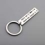 SEIRAA Here Am I. Send Me. Isaiah 6:8 Keychain Bible Verse Jewelry Christian Gift Inspiration Encouragement Gift