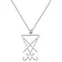 CENWA Sigil of Lucifer Pendant Satanic Symbol Stainless Steel Jewelry Seal of Satan Necklace Alchemy Symbolic Gift