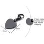 VNOX Free Engraving-Heart Shape Medical Alert ID Pendant Necklace/Keychain for Men Women,20 Inches Chain