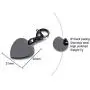 VNOX Free Engraving-Heart Shape Medical Alert ID Pendant Necklace/Keychain for Men Women,20 Inches Chain