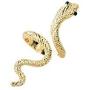 2Pcs Snake veiny Rings Punk Hiphop Style Smooth and Textured Adjustable Serpent Ring Animal Jewelry for Women Girls